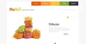 Free Italian Restaurant WordPress Website Layout & Template