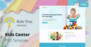 Free Kids Center PSD Template - Kids Tree - TemplateMonster