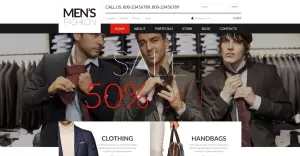 Free Men's Corporate Wear WooCommerce Theme - TemplateMonster