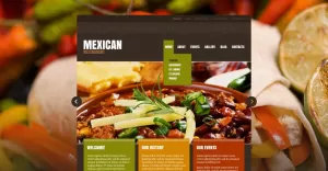 Free Modern WordPress Layout for Mexican Restaurant