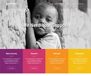 Free NGO WordPress Theme Download For Charity Non Profits Websites