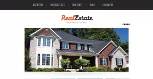 Free Stylish Real Estate Agency WordPress Theme
