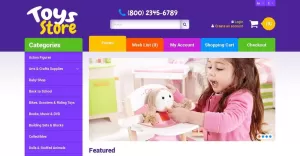 Free Toy Store Responsive OpenCart Template - TemplateMonster