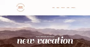 Free Traveling Agency Website Design Template