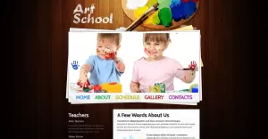 Free Website Template - Art School Website Template