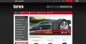 Free Wheels & Tires Responsive OpenCart Template