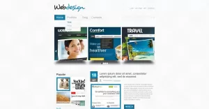 Free White Web Design WordPress Theme - TemplateMonster