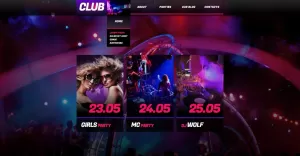 Free WordPress Theme for Night Club Website - TemplateMonster