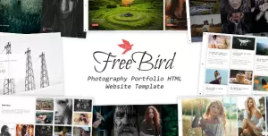 FreeBird - Photography Portfolio HTML Website Template