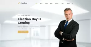Freedom Political Party Multipage HTML Website Template