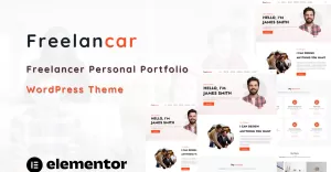 Freelancar - Personal Porfolio for Freelancer One Page WordPress Theme