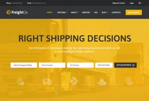 FreightCo – Free Transportation & Logistics WordPress Theme