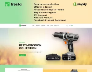 Fresta - Grinder Tools Shopify Theme - TemplateMonster
