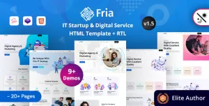 Fria - IT Startup & Technology Services Bootstrap 5 Template
