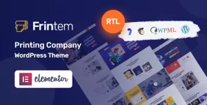 Frintem  - Printing Company WordPress Theme + RTL