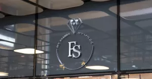 FS Golden Logo for Jewelry and Precious Stones