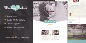Fuchsia - Joomla Wedding Template