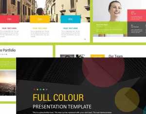 Full Color Presentation PowerPoint template - TemplateMonster