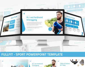 Fullfit - Sport PowerPoint template
