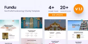 Fundu  Multipurpose Nonprofit Church HTML Template