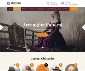 Better Funeral Home WordPress theme burial cremation corpse 2024