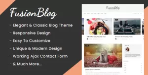 FusionBlog - Personal Blog Theme