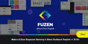 Fuzen - Modern & Clean Responsive Bootstrap 4 Admin Dashboard Template + UI Kit