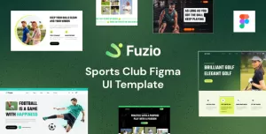 Fuzio  Sports Club Figma UI Template