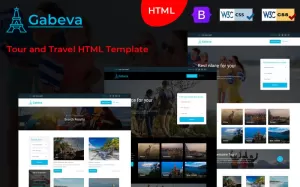 Gabeva - Tour and Travel HTML Template - TemplateMonster