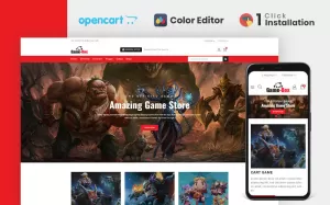 Gamebox Gaming Accessories Opencart Theme - TemplateMonster