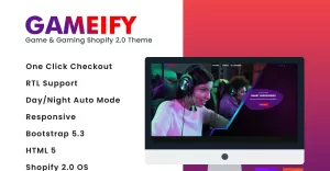Gameify - Game and Gaming Shopify 2.0 Theme - TemplateMonster