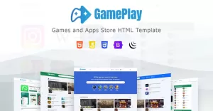 GamePlay – Games & App Store Html Template