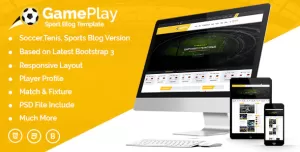 Gameplay Sports Club Blog And Magazine HTML Template