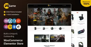 Gamestore - Online Game Elementor WooCommerce Theme
