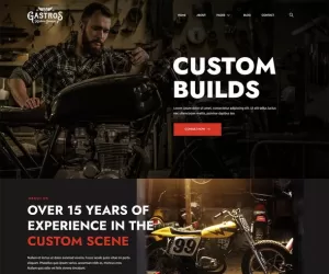 Gastros Garage - Motorcycle Service Repair  Elementor Template Kit