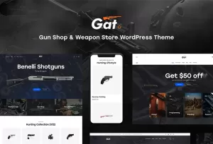 Gat - Gun & Weapon Store WordPress Theme