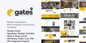 Gates - Multi-Purpose Construction Joomla Template