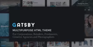 Gatsby - Business, Consulting, Agency, App Showcase, Portfolio HTML Theme