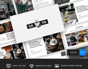 Gayo - Coffee Shop Presentation - Keynote template