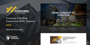 Gedung  Contractor & Building Construction HTML Template