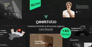Geekfolio - Creative Agency & Portfolio Vue Nuxtjs Template