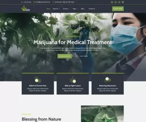 Gele - Medical Marijuana & Medicine Elementor Template Kit