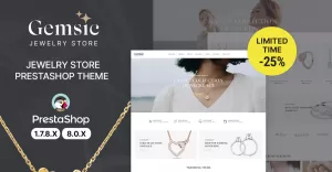 Gemsic Jewelry and Fashion PrestaShop Theme - TemplateMonster