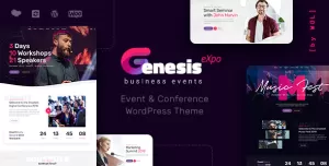 GenesisExpo  Business Events & Conference WordPress Theme