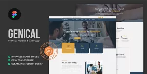 Genical - Mental Health & Therapy Figma Template