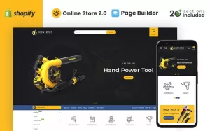 Genious Power Tools Store Shopify Theme - TemplateMonster