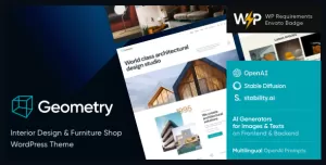 Geometry  Interior Design & Furniture Shop WordPress Theme