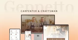 Geppetto Carpenter & Craftsman Elementor Kit Wordpress Website.