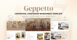 Geppetto - Carpenter & Craftsman Wordpress Template