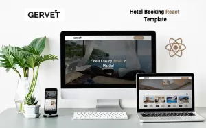 Gervet - Hotel Booking React Template - TemplateMonster
